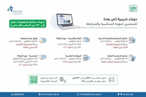 دورات متنوعة عن بعد مقدمة من ال SOCPA